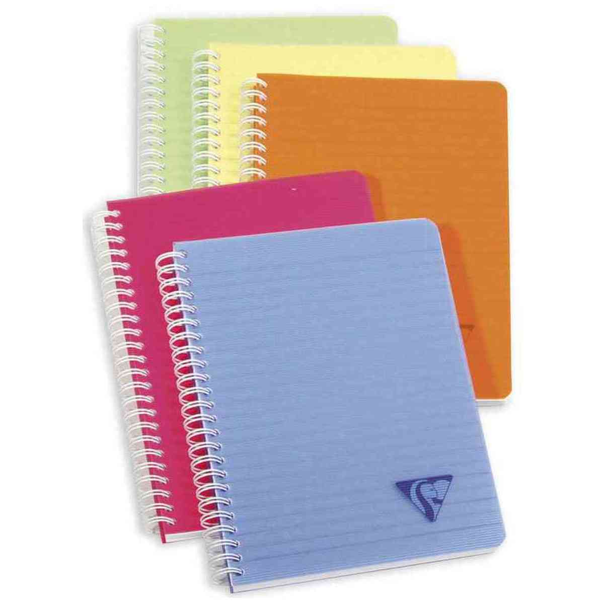 CLAIREFONTAINE Spiralbuch A5 Linicolor liniert 90 Blatt