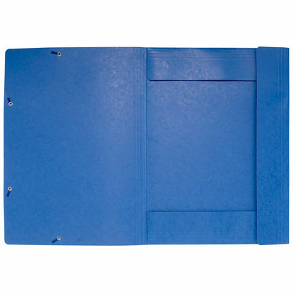 EXACOMPTA Sammelmappe A2 mit Gummizug blau extra stark 600g