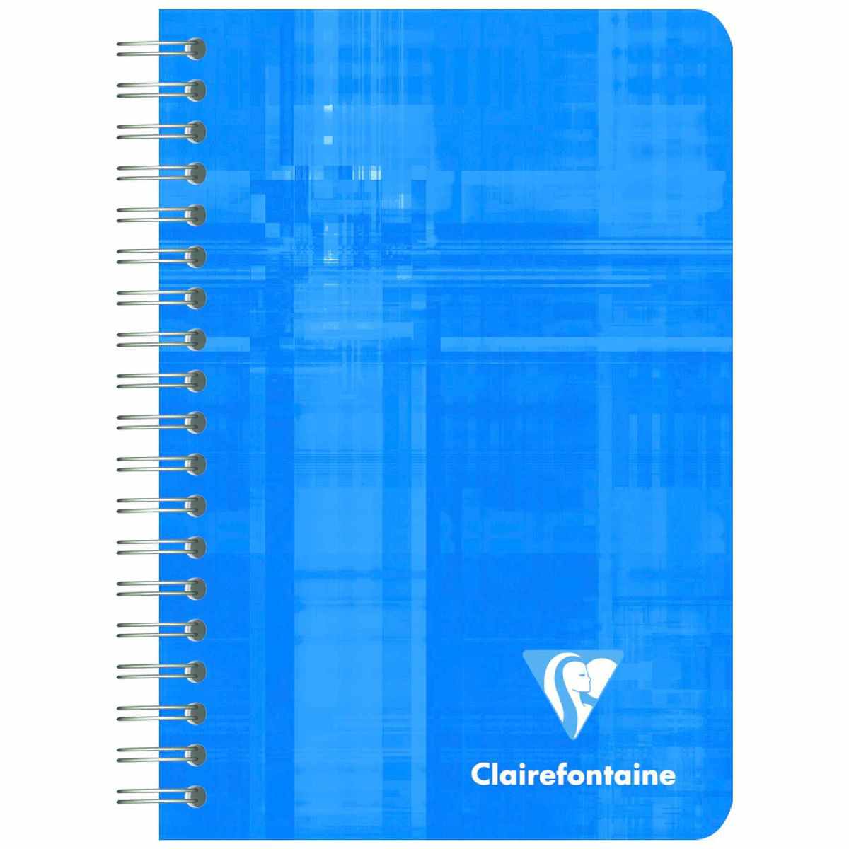 CLAIREFONTAINE Spiralheft 9x14cm kariert 90 Blatt