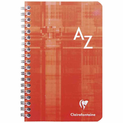 CLAIREFONFAINE Registerbuch mit Spirale 9x14cm kariert A-Z 50 Blatt