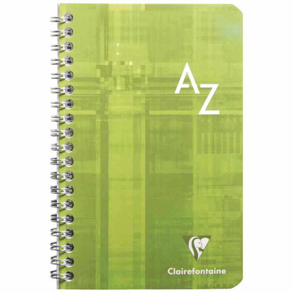 CLAIREFONFAINE Registerbuch mit Spirale 9x14cm kariert A-Z 50 Blatt