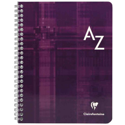 CLAIREFONFAINE Registerbuch mit Spirale A5 kariert A-Z 50 Blatt