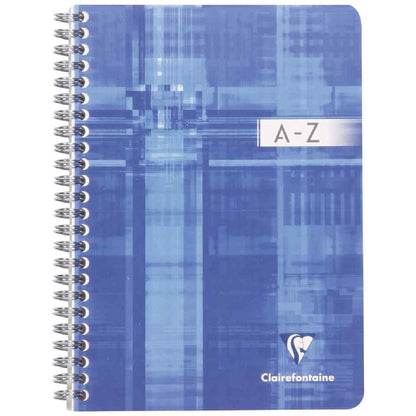 CLAIREFONFAINE Registerbuch mit Spirale A5 kariert A-Z 50 Blatt