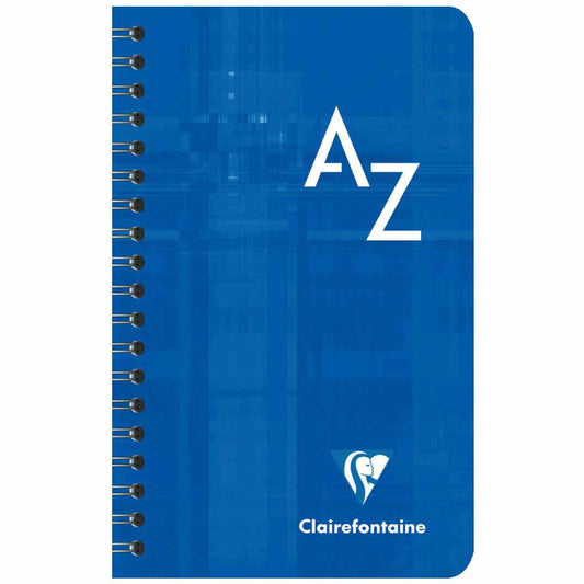 CLAIREFONFAINE Registerbuch mit Spirale 7,5x12cm kariert A-Z 50 Blatt