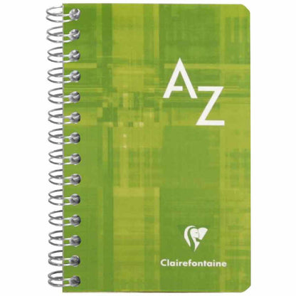CLAIREFONFAINE Registerbuch mit Spirale 7,5x12cm kariert A-Z 50 Blatt