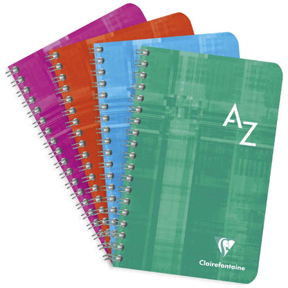 CLAIREFONFAINE Registerbuch mit Spirale 11x17cm kariert A-Z 50 Blatt