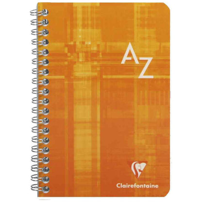 CLAIREFONFAINE Registerbuch mit Spirale 11x17cm kariert A-Z 50 Blatt