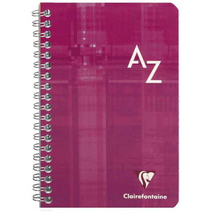 CLAIREFONFAINE Registerbuch mit Spirale 11x17cm kariert A-Z 50 Blatt