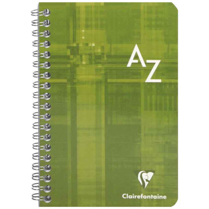 CLAIREFONFAINE Registerbuch mit Spirale 11x17cm kariert A-Z 50 Blatt