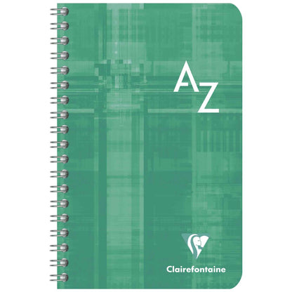 CLAIREFONFAINE Registerbuch mit Spirale 11x17cm kariert A-Z 50 Blatt