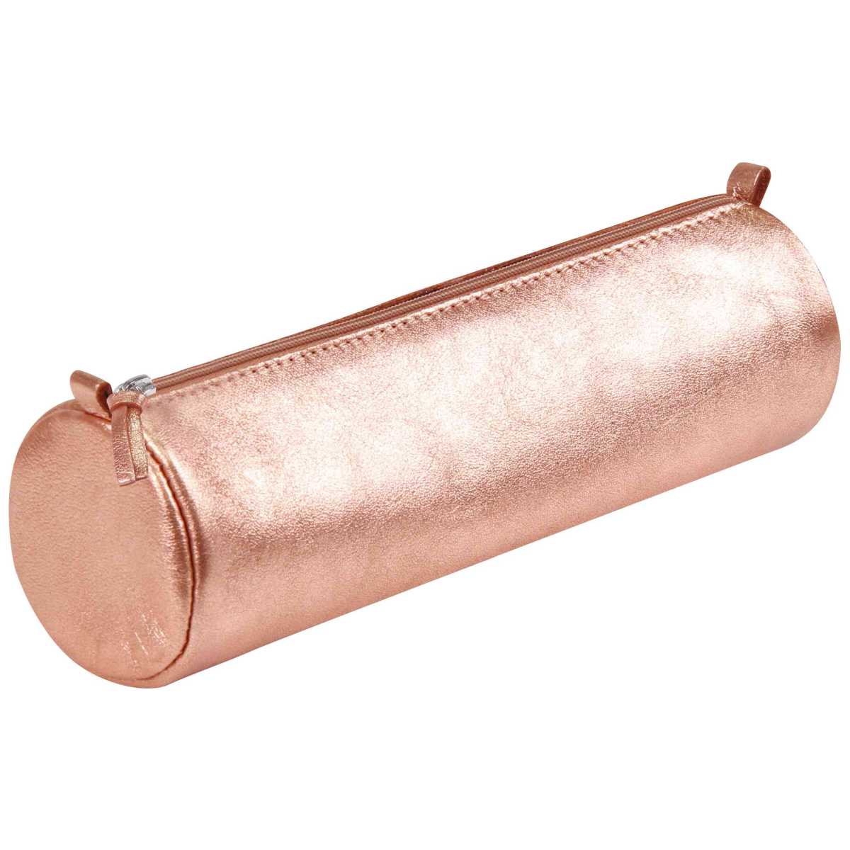 CLAIREFONTAINE Schlamperrolle rund 5,5 x 22cm echt Leder kupfer metallic