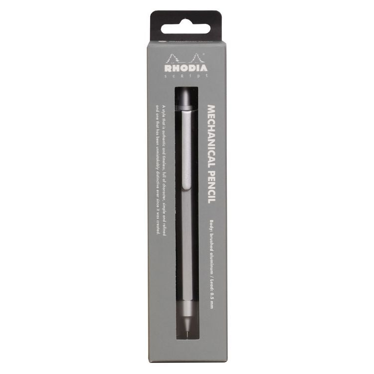 RHODIA Minenbleistift skRipt 0,5mm Aluminium silber