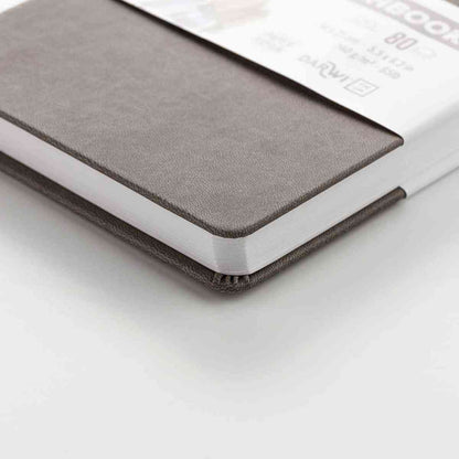 DARWI Skizzenbuch mit Gummizug A6 80 Blatt 140g braun