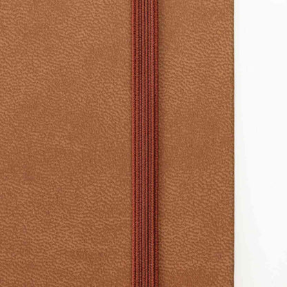 DARWI Skizzenbuch mit Gummizug 14x14cm 80 Blatt 140g terrakot