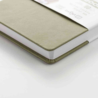 DARWI Skizzenbuch mit Gummizug 14x21cm 80 Blatt 140g khaki