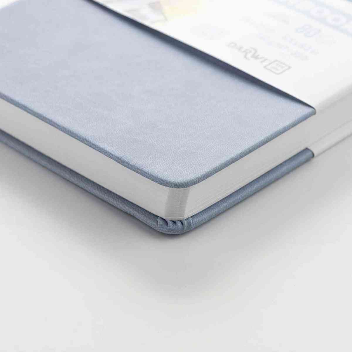 DARWI Skizzenbuch mit Gummizug 14x21cm 80 Blatt 140g hellblau