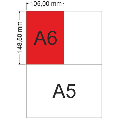 Kopierpapier DIN A6 80g weiß 500 Blatt für Laser Inkjet Kopierer