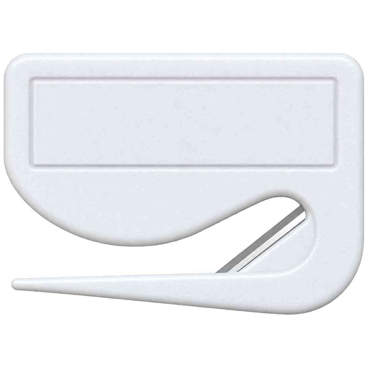 Briefcutter | Geschenkpapierschneider | Papierschneider Kunststoff weiss 69x52mm