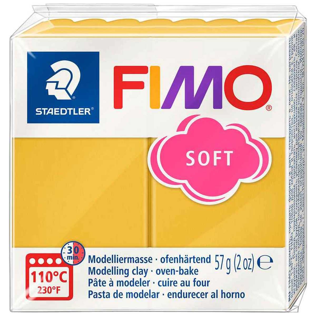 57 g FIMO SOFT Modelliermasse schwarz ofenhärtend 