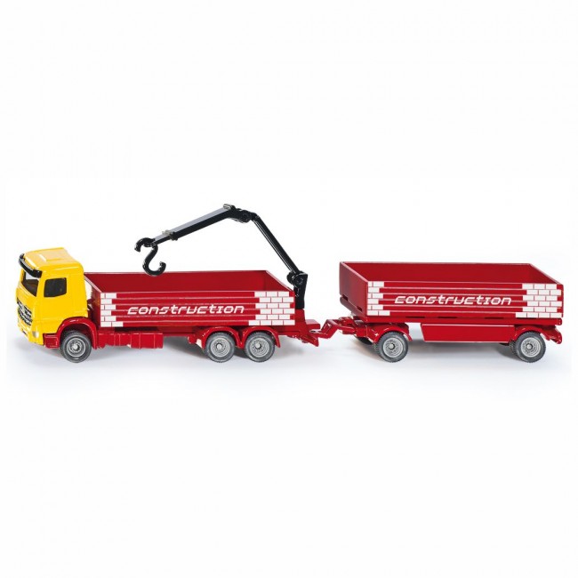 SIKU 1797 Baustoff-LKW mit Anhänger 1:87