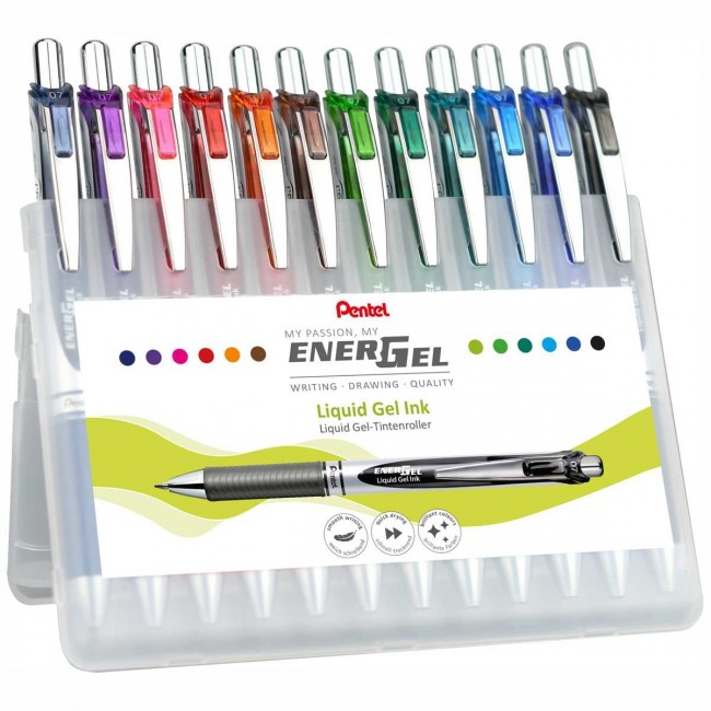 PENTEL Liquid Gelschreiber 07 EnerGel BL77 12 Farben