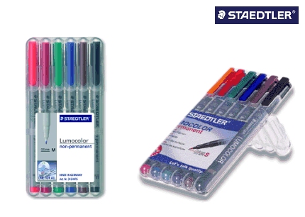 STAEDTLER Folienstift Lumocolor S F M im Etui permanent non-permanent [Etui wähl - Bild 4 von 6